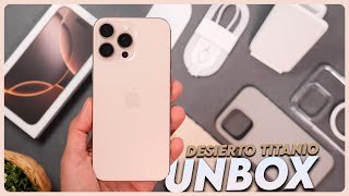 iPhone 16 PRO MAX Titanio DESIERTO 512GB con MUCHOS EXTRAS  Unbox [upl. by Jorin796]