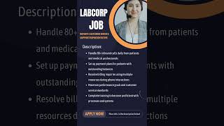 LabCorp Is Hiring Now Remote Customer Service Support Representative – Labcorp Work From Home [upl. by Vallery]