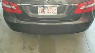 2013 Mercedes Benz e550 muffler delete W212 [upl. by Tupler]