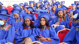 Cérémonie de graduation Ensup Afrique  réactions des diplômés et des parents [upl. by Karr143]