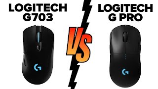 Logitech G703 Lightspeed vs Logitech G PRO Wireless  Which Mouse Is Better [upl. by Maurie]