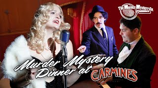 Speakeasy Die Softly Immersive Murder Mystery Dinner at Carmines  Times Square New York City [upl. by Nagiam]