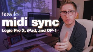 How to Midi Sync a Teenage Engineering OP1 and iPad to Logic Pro X [upl. by Averir]