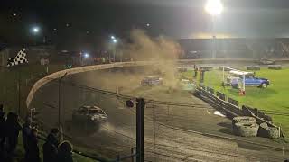 Cowdenbeath racewall bangers race 4 27th April 2024 [upl. by Tnomyar781]