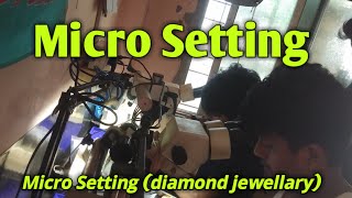 micro setting part1  diamond jewellary  micro  micro pave  jewellary [upl. by Ecirual]