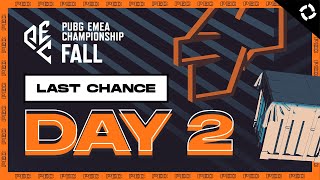 PUBG EMEA Championship Fall  Last Chance  Day 2 [upl. by Parcel462]