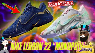 NIKE LEBRON 22 quotMONOPOLYquot FIRST LOOK [upl. by Ricard632]