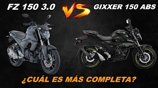 YAMAHA FZ 150 30 VS SUZUKI GIXXER 150 ABS ¿CUÁL ES MÁS COMPLETA [upl. by Eltsyrhc557]