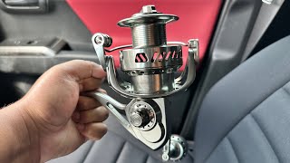 TEMU Fishing Reel Van Staal Knockoff Full Aluminum Review [upl. by Legnalos]