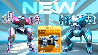 NEW WEAPON Repeater 16 with Panther and Paragon  Mech Arena [upl. by Bud]