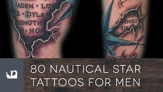 80 Nautical Star Tattoos For Men [upl. by Yeslehc]