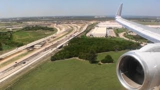 Incredible Reverse Thrust Spectacular HD 757 Landing In Dallas [upl. by Ilrac]