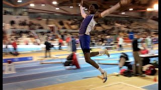 Saut en longueur JUM  Championnats IDF en salle Cadets Juniors EAUBONNE 3022018 [upl. by Adav15]