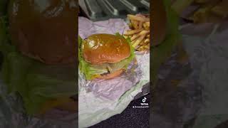 TRex Crabby Patty From Wendy’s ￼￼feeding food goldburger funny burger foodchallenge wendys [upl. by Anirehtac]