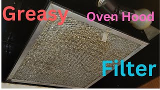 How To Clean Greasy OvenRange Hood Filter With Vinegar Baking Soda amp Dish Soap [upl. by Trevethick674]