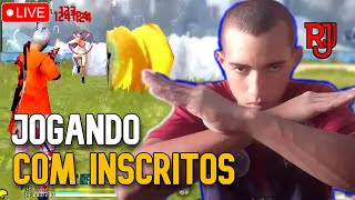 FREE FIRE AO VIVO🔴JOGANDO COM INSCRITOS🔴SALA 4x4 COM INSCRITOS🔴LIVE DE FF ON [upl. by Dorcas132]