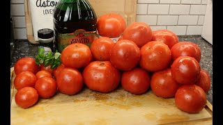 Roasting and freezing tomatoes for sauces and soups [upl. by Ingvar]