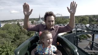 Riding the WHIZZER roller coaster at Six Flags Great America [upl. by Hoxie790]