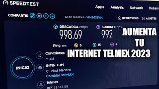 HAZ ESTO para aumentar tu velocidad de internet TELMEX en 5 minutos [upl. by Grobe]