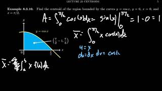 The Centroid of a Sinusoidal Region [upl. by Aikcin]