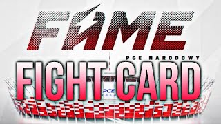 FAME MMA 22 DREAM FIGHT CARD NARODOWY TRAILER [upl. by Nunnery]