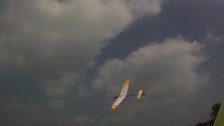 Dream Flight Libelle DLG climbing away in Spring thermals  UK flat field flying [upl. by Anyd]