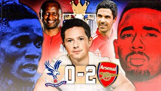 ARSENAL ARE TOP OF THE LEAGUE CRYSTAL PALACE 02 ARSENAL [upl. by Stine]