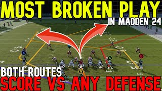 ⚠️THE NEW META⚠️ Best Offense in Madden NFL 24 Run amp Pass EVERY ROUTE SCORES VS ANY DEFENSE Tips [upl. by Adnilem]