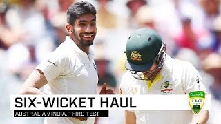 Brilliant Bumrah skittles Australia [upl. by Lachance344]