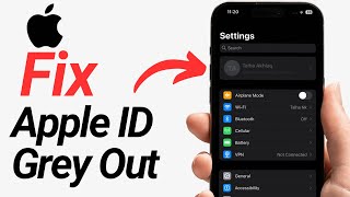 How To Fix Apple Id Greyed Out [upl. by Ruomyes]