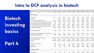 Biotech investing basics part 4 DCF analysis [upl. by Aeli]