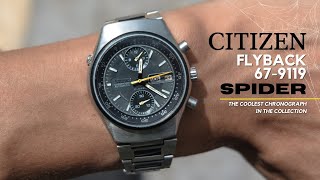 Citizen’s HIDDEN GEM Chronograph Watch From The Past  Spider Flyback 679119 [upl. by Neellek]