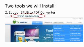 Convert EPUB to PDF with Epubor EPUB to PDF Converter [upl. by Nanreh]