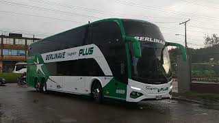 BERLINAS DEL FONCE 9109 SERVICIO BERLINAVE SUPER PLUS BUSCAR BUSSTAR DDS1SCANIA [upl. by Nathanoj]