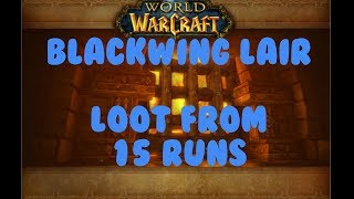 WoW Gold farm  15 runs of Blackwing Lair transmog  Rare patterns [upl. by Nahtam]