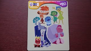 Inside Out 2 4K Ultra HD Bluray Unboxing SteelBook [upl. by Augustin647]