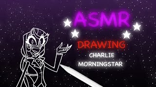 ASMR Drawing Charlie Morningstar Hazbin Hotel Procreate Digital Art [upl. by Krik]