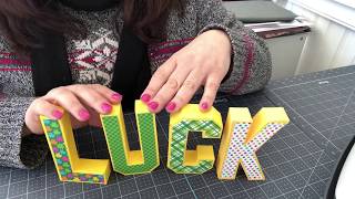 Lori Whitlock 3D Letters in Cricut Design Space [upl. by Atnuahc685]