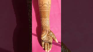 youtubeshorts mehndi viralvideo bridalmehndi [upl. by Arreis529]