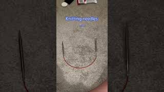 I’ve gotten my hands on some kitting needles 😈😈 knitting knit [upl. by Adnar]