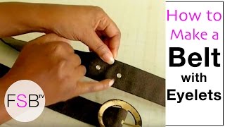 How to Sew a Fabric Belt [upl. by Feodor]