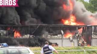 Großbrand Ludwigshafen Parkinsel Lagerhalle [upl. by Conlin14]