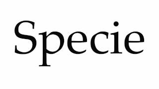 How to Pronounce Specie [upl. by Srini]