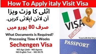 How to apply Italy visit visa full video step by step easy way to apply visit visa for italyimmig [upl. by Kelby]