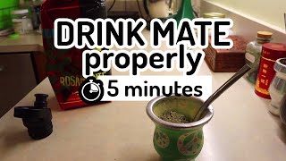 🧉 How to Drink Mate Properly out of a gourd Drink Mate Instructions [upl. by Lorola]