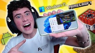 Ho INSTALLATO WINDOWS 11 e SCARICATO MINECRAFT sul mio TELEFONO emeising [upl. by Ebby]