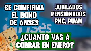 🛑ANSES ENERO 2024 ¿De CUÁNTO será el BONO para los JUBILADOS y quiénes lo COBRAN [upl. by Aettam]