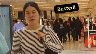 Shoplifter Arrested at the Mall  San Francisco Walk [upl. by Atiuqcir112]