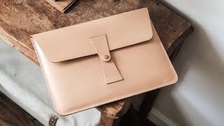 Making a Leather MacBook Case [upl. by Irmgard]