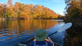 Kayaking Occoquan Reservoir Virginia in Fall Colors [upl. by Repinuj]